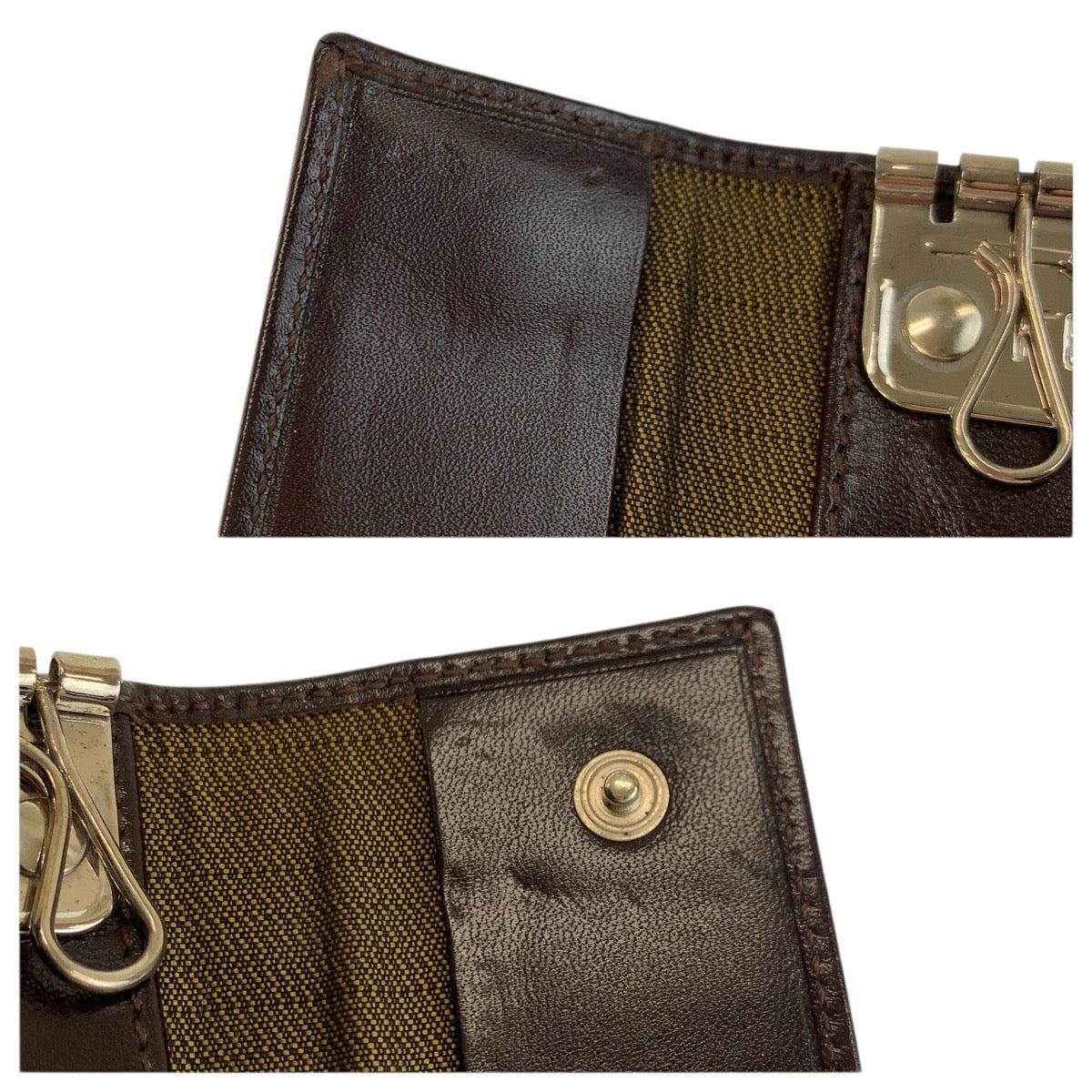 22524
FENDI フェンディ ズッカ 6連 ブラウン キャンバス / レザー 2556 10163 099 キーケース 男女兼用 レディース ABP3