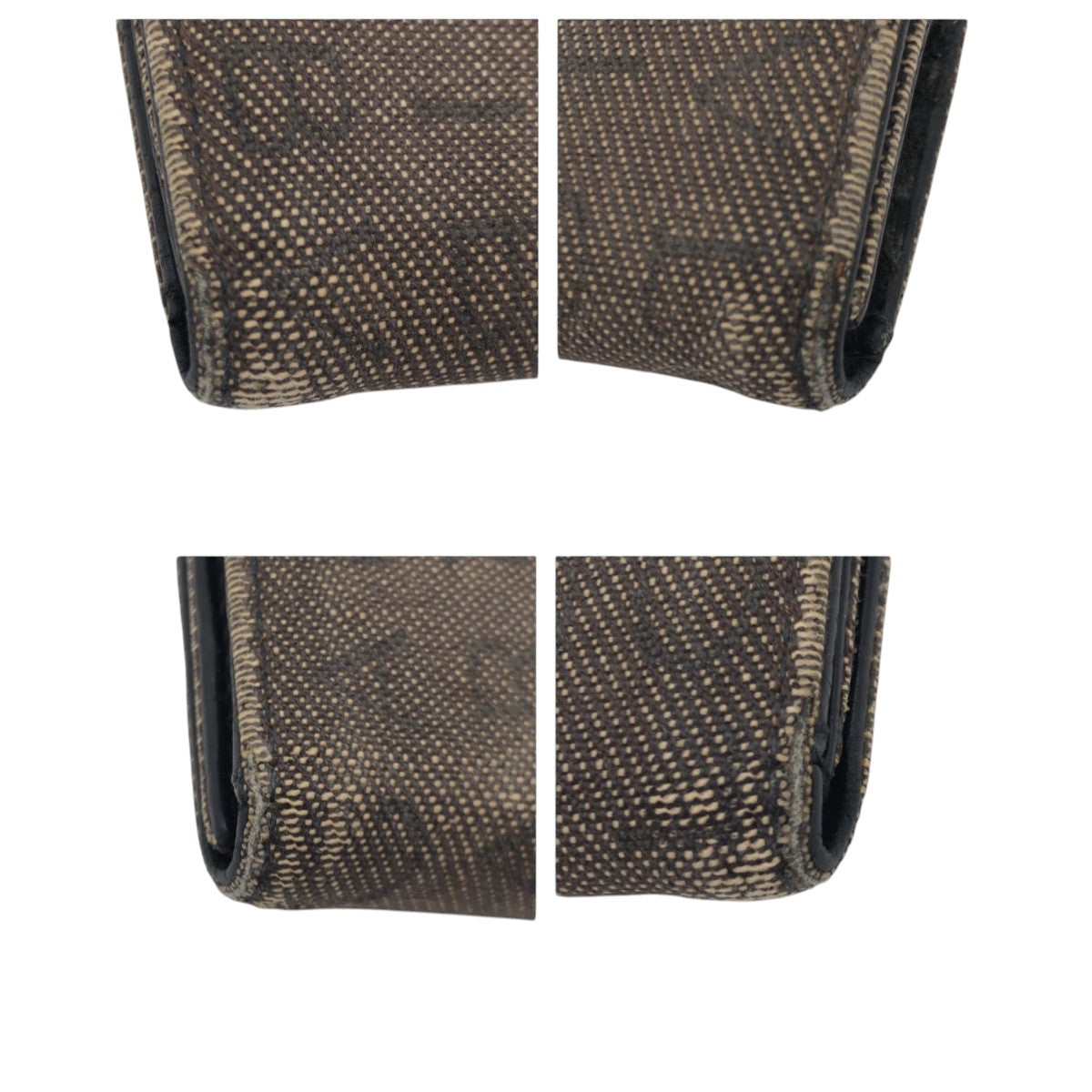 22525
BVLGARI ブルガリ ロゴマニア ブラウン シルバー金具 キャンバス キーケース 男女兼用 レディース B1