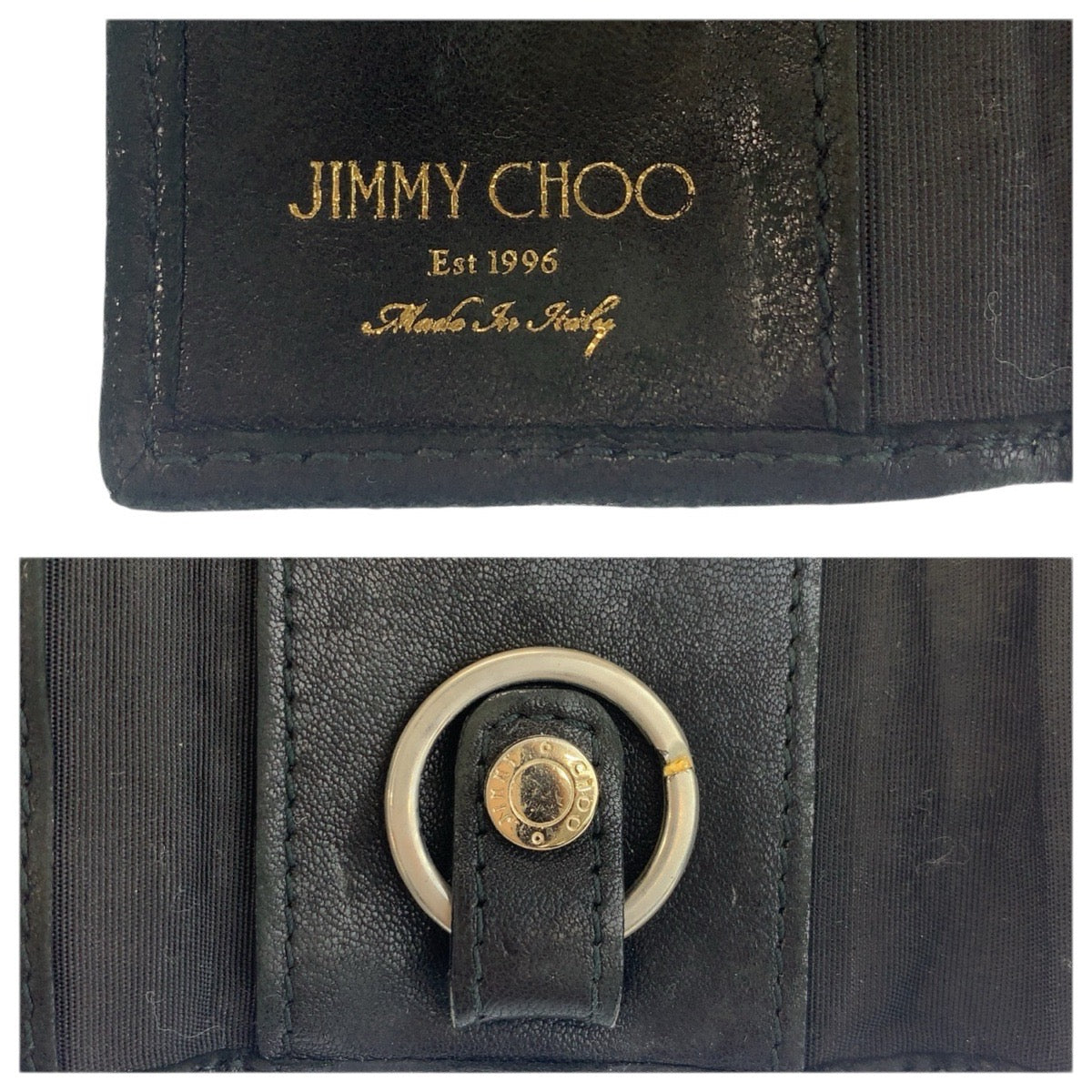 22526
JIMMY CHOO ジミーチュウ スタースタッズ ネプチューン 6連 ブラック 黒 レザー キーケース 男女兼用 レディース AB1