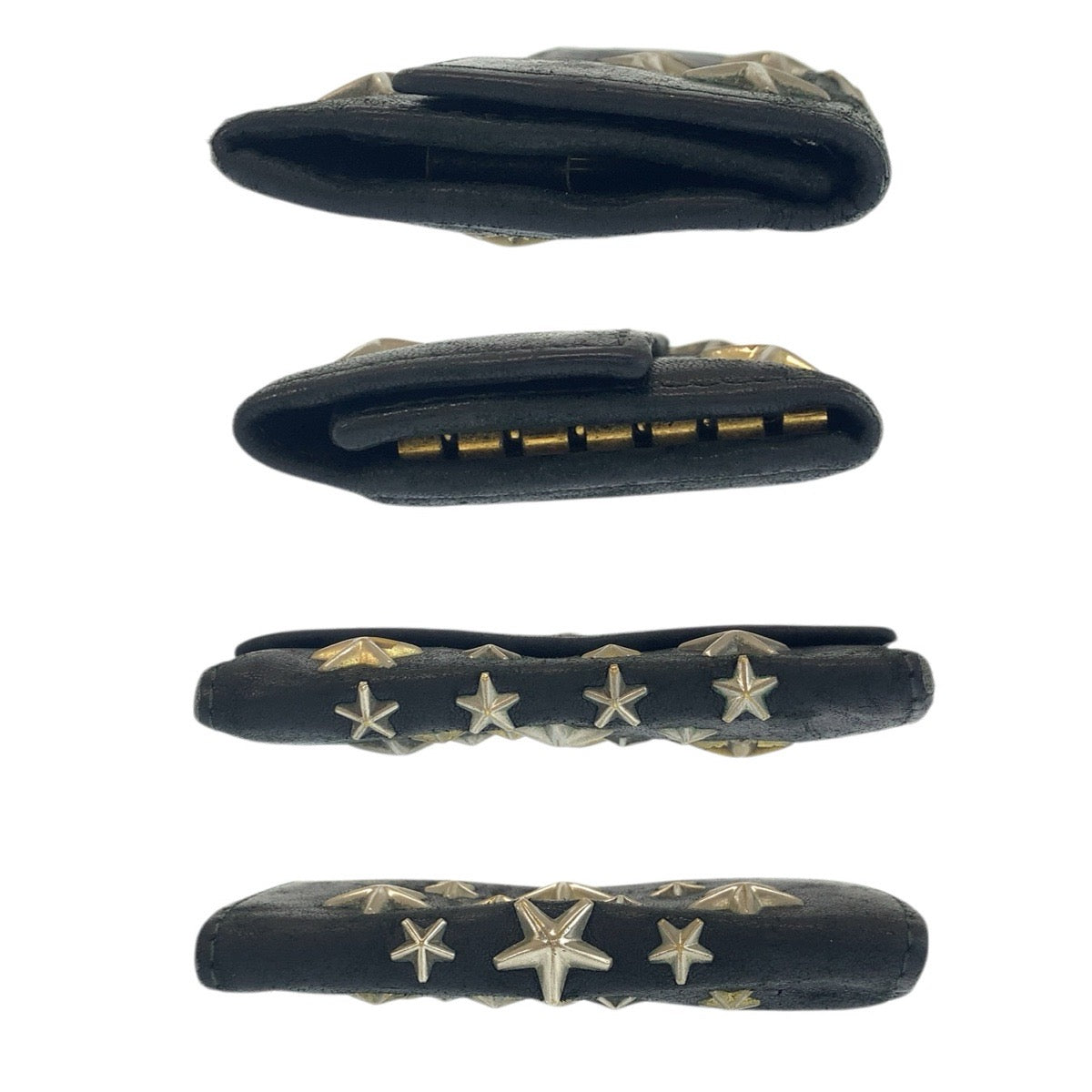 22526
JIMMY CHOO ジミーチュウ スタースタッズ ネプチューン 6連 ブラック 黒 レザー キーケース 男女兼用 レディース AB1