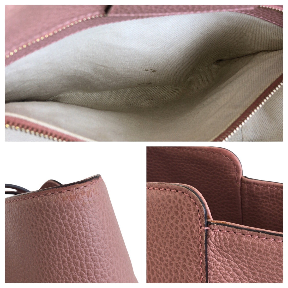 22537
GUCCI グッチ スウィング ピンク レザー 354408 トートバッグ ショルダーバッグ レディース AB38