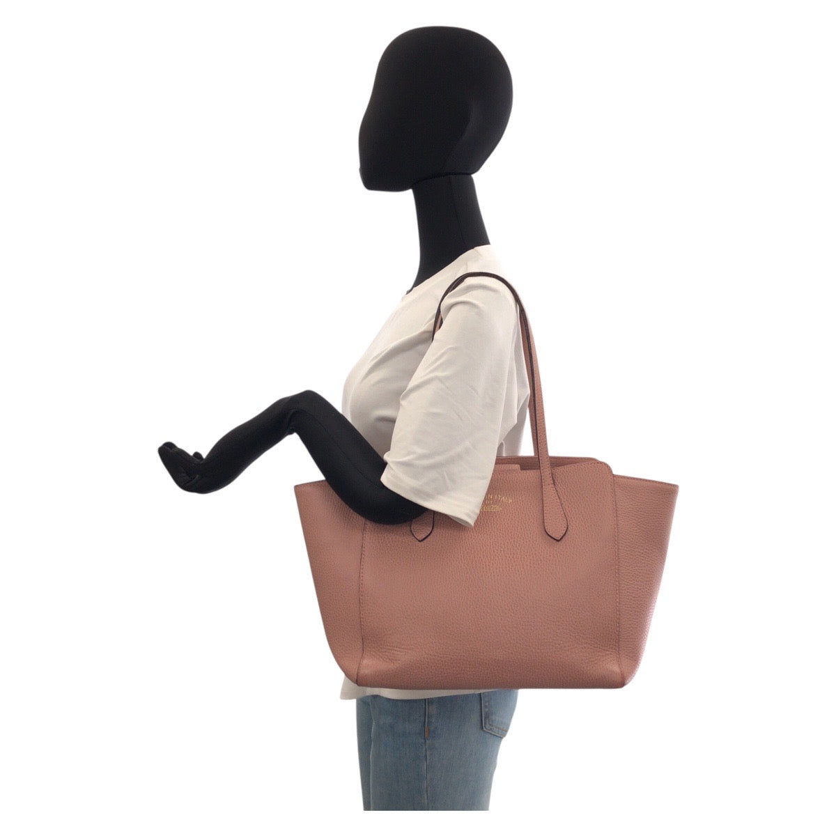 22537
GUCCI グッチ スウィング ピンク レザー 354408 トートバッグ ショルダーバッグ レディース AB38