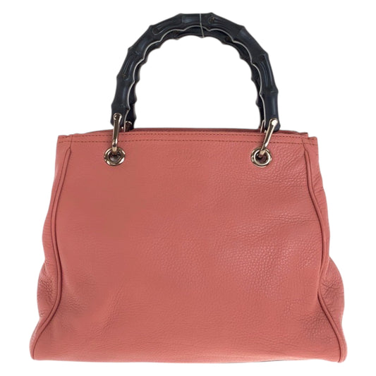 22539
GUCCI グッチ バンブー ピンク ゴールド金具 レザー 336032 トートバッグ ハンドバッグ レディース ABP45