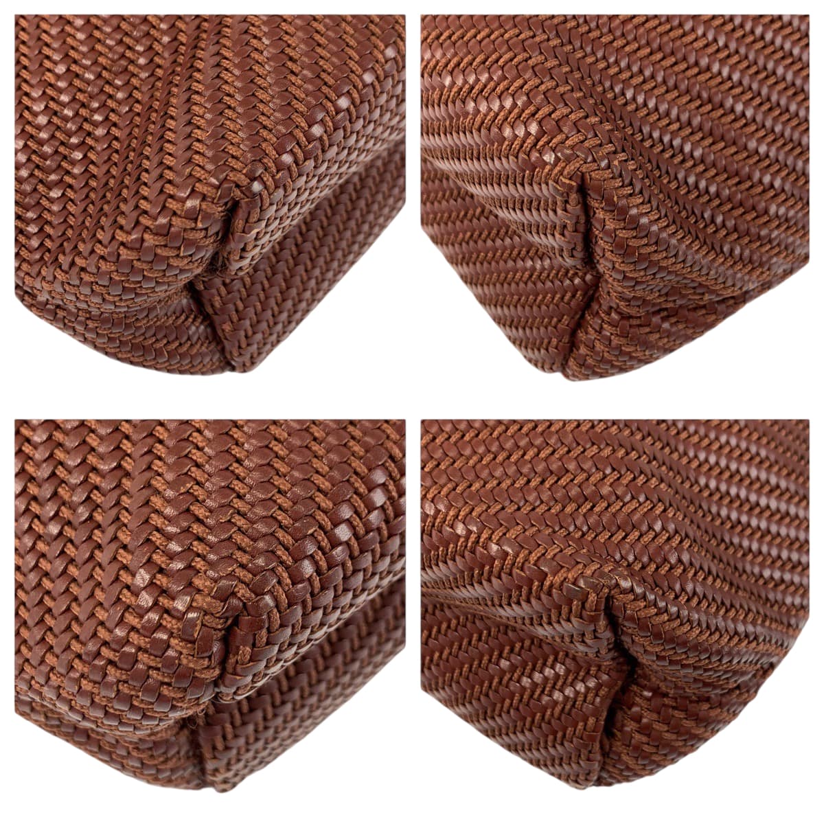 22540
HERMES Ahmedabad Diag Polyester / Leather Tote Bag Ladies ABP45