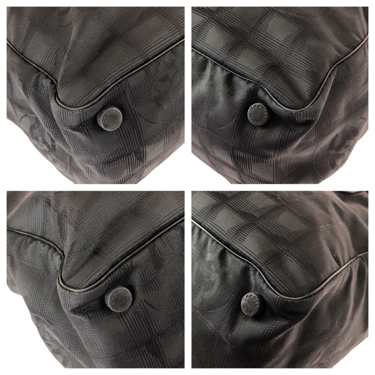 22541
CHANEL シャネル ニュートラベルライン MM ブラック 黒 ナイロン / レザー トートバッグ ショルダーバッグ レディース AB45