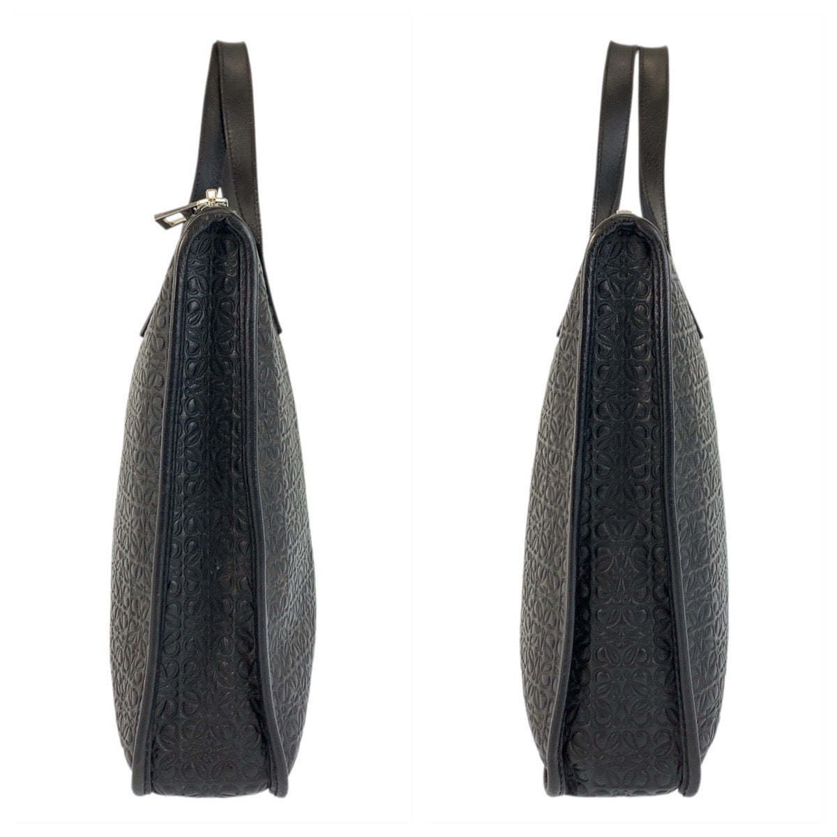 22543
LOEWE ロエベ リピートアナグラム ブラック 黒 シルバー金具 レザー ビジネスバッグ ブリーフケース メンズ ABP40