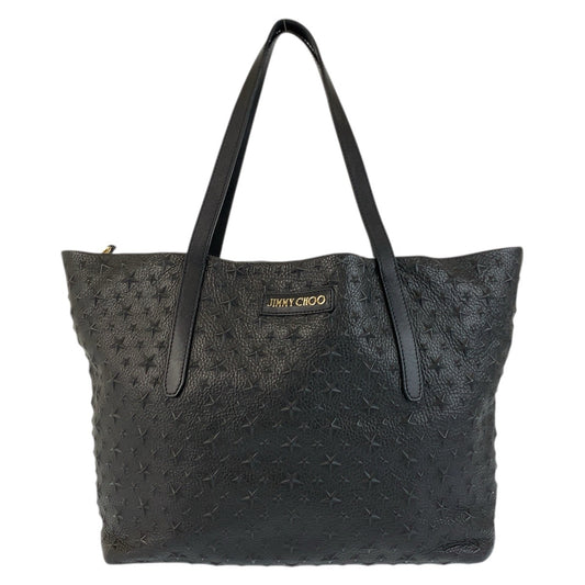 22544
JIMMY CHOO ジミーチュウ スタースタッズ ピムリコ ブラック 黒 ゴールド金具 レザー トートバッグ ショルダーバッグ レディース ABP40