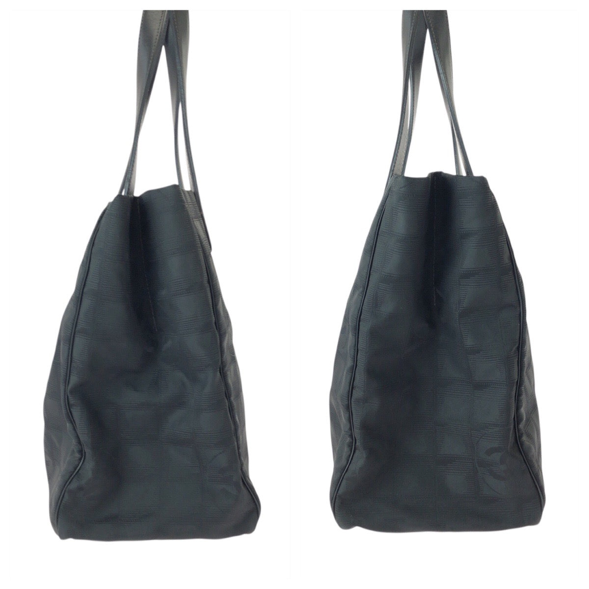 22546
CHANEL シャネル ニュートラベルライン ニュートラトートMM ブラック 黒 ナイロン / レザー トートバッグ ショルダーバッグ レディース A68