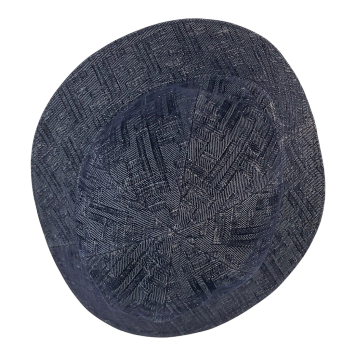 22547
FENDI Zucca Size M Navy Cotton / Polyester Bucket Hat Ladies A38