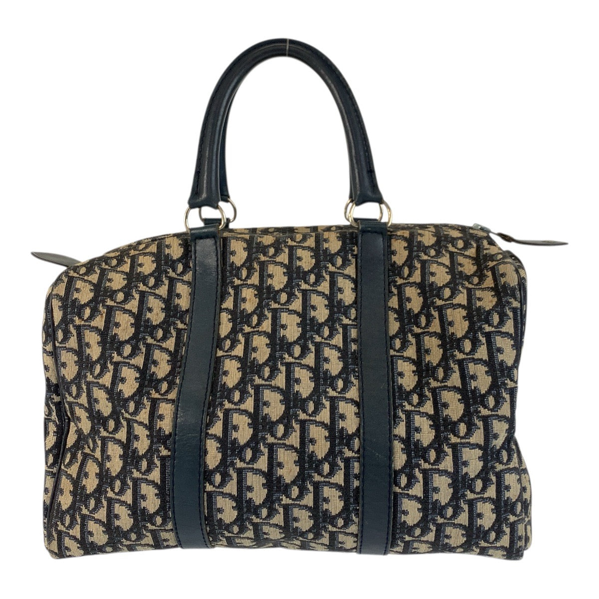 22550
Christian Dior クリスチャンディオール ヴィンテージ トロッター ネイビー シルバー金具 キャンバス / レザー ハンドバッグ ボストンバッグ レディース AB38