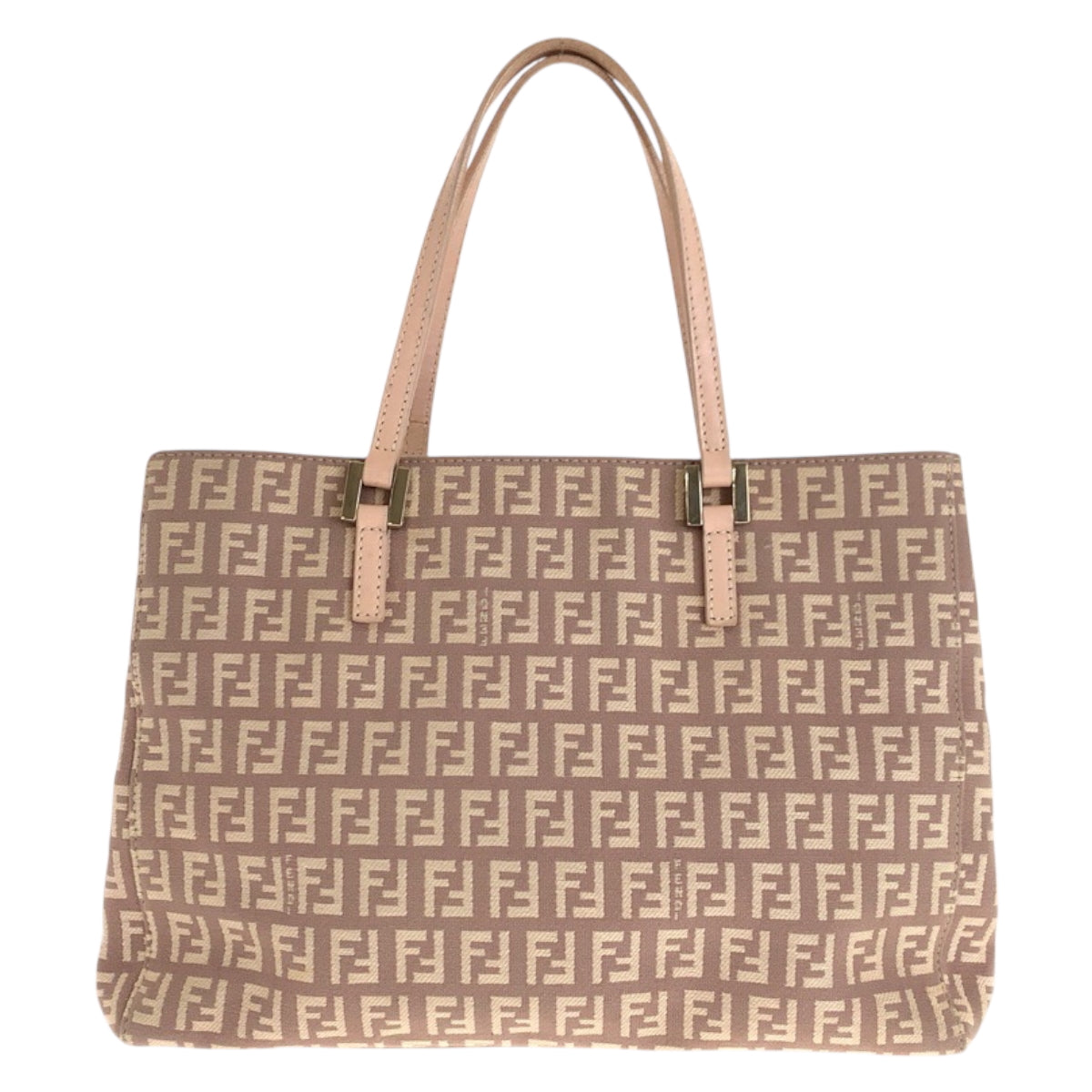 22551
FENDI Zucca Pink Salmon Pink Gold Hardware Canvas / Leather 8BH132 Tote Bag Handbag Ladies ABP40