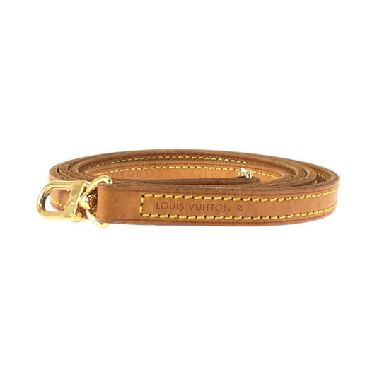 22553
LOUIS VUITTON ルイヴィトン ヌメ革 ブラウン ゴールド金具 レザー ショルダーストラップ レディース ABP20