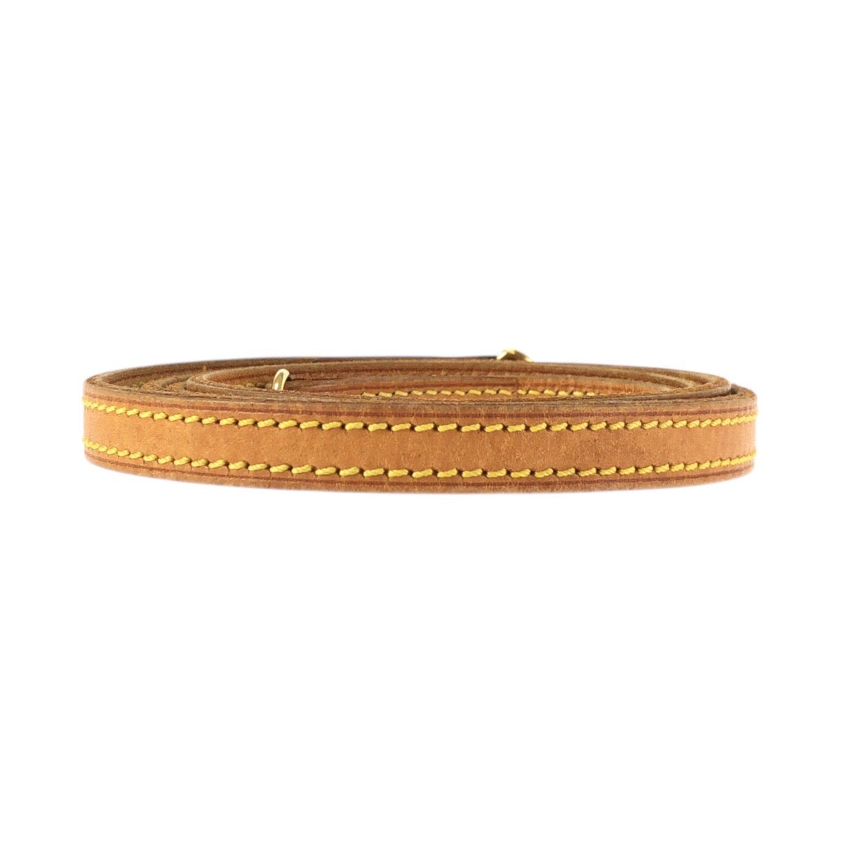22553
LOUIS VUITTON ルイヴィトン ヌメ革 ブラウン ゴールド金具 レザー ショルダーストラップ レディース ABP20