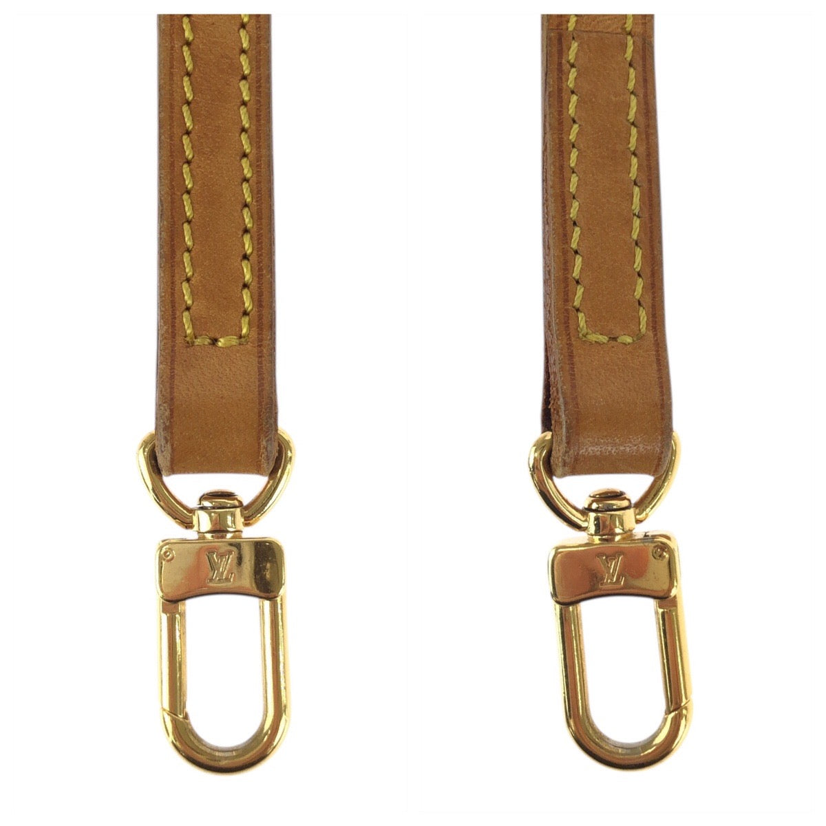 22553
LOUIS VUITTON ルイヴィトン ヌメ革 ブラウン ゴールド金具 レザー ショルダーストラップ レディース ABP20