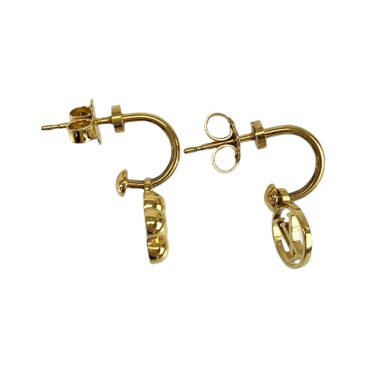 22556
LOUIS VUITTON Louis Vuitton Earrings Blooming Gold Metal M64859 Earrings Women AB10