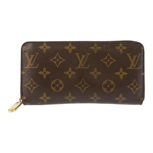 22557
LOUIS VUITTON ルイヴィトン モノグラム ジッピーウォレット ブラウン ゴールド金具 PVC M41894 長財布 ロングウォレット レディース AB14
