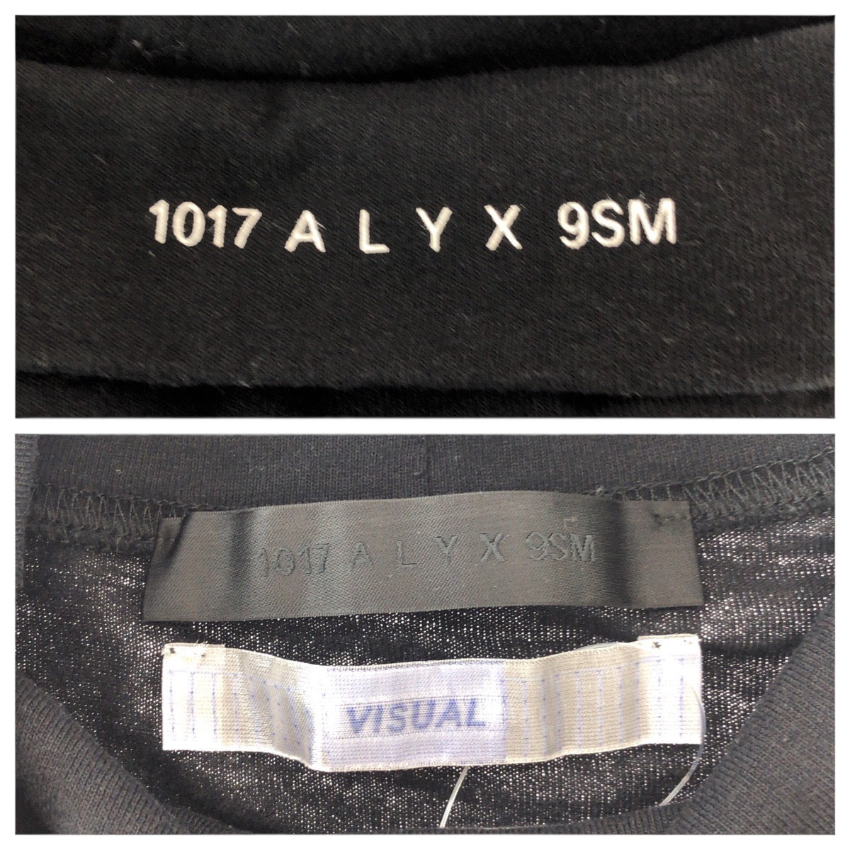 22558
1017 ALYX 9SM アリクス サイズL ブラック ホワイト コットン / ポリエステル 長袖Ｔシャツ タートルネック メンズ ABP8