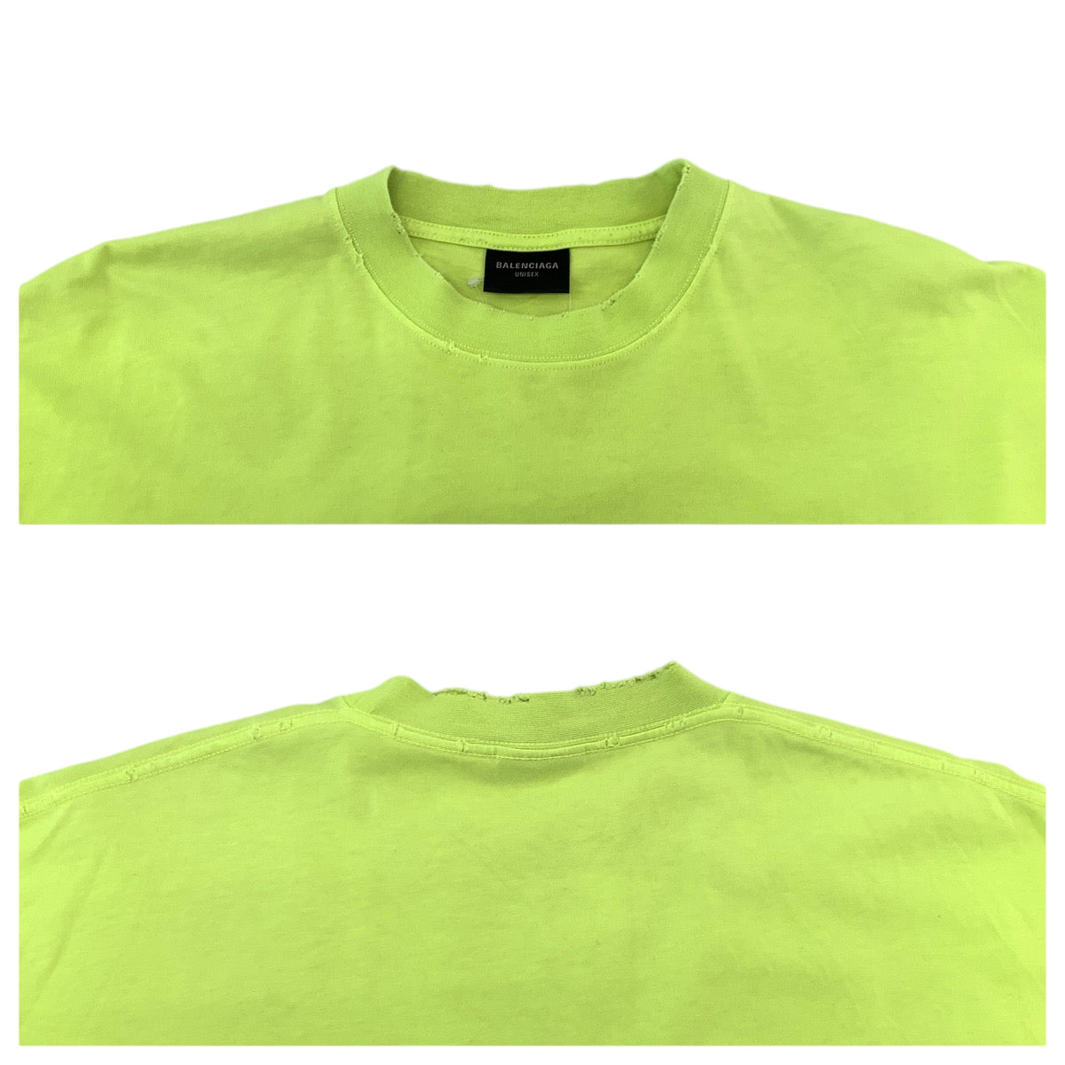 22559
BALENCIAGA バレンシアガ CAPS ボクシーフィット サイズS ライトグリーン ホワイト コットン KT93 651795 TNVL17805 半袖Ｔシャツ メンズ ABP30