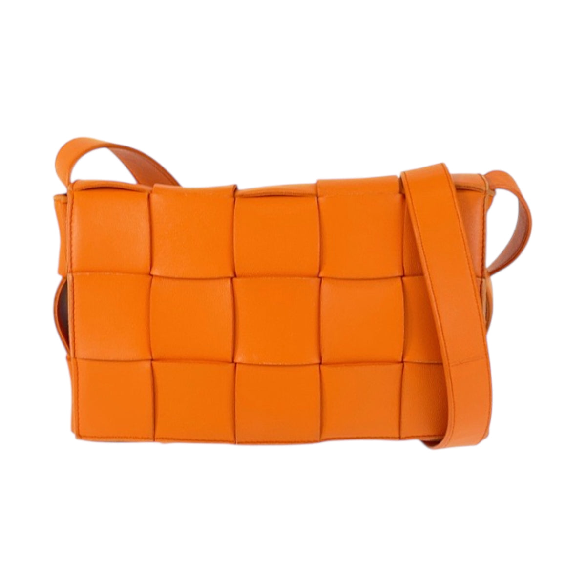 22564
BOTTEGAVENETA ボッテガヴェネタ マキシイントレチャート カセット オレンジ ゴールド金具 レザー B07956268X ショルダーバッグ ポシェット レディース ABP98