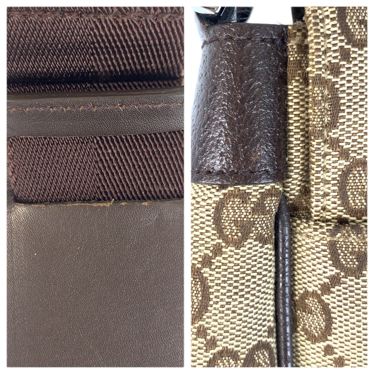 22566
GUCCI グッチ ベージュ ブラウン シルバー金具 GGキャンバス / レザー 146236 ショルダーバッグ メッセンジャーバッグ メンズ ABP48