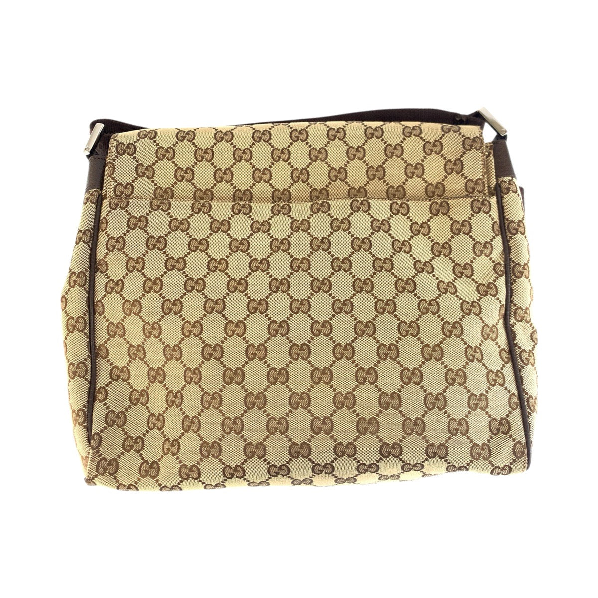 22566
GUCCI グッチ ベージュ ブラウン シルバー金具 GGキャンバス / レザー 146236 ショルダーバッグ メッセンジャーバッグ メンズ ABP48