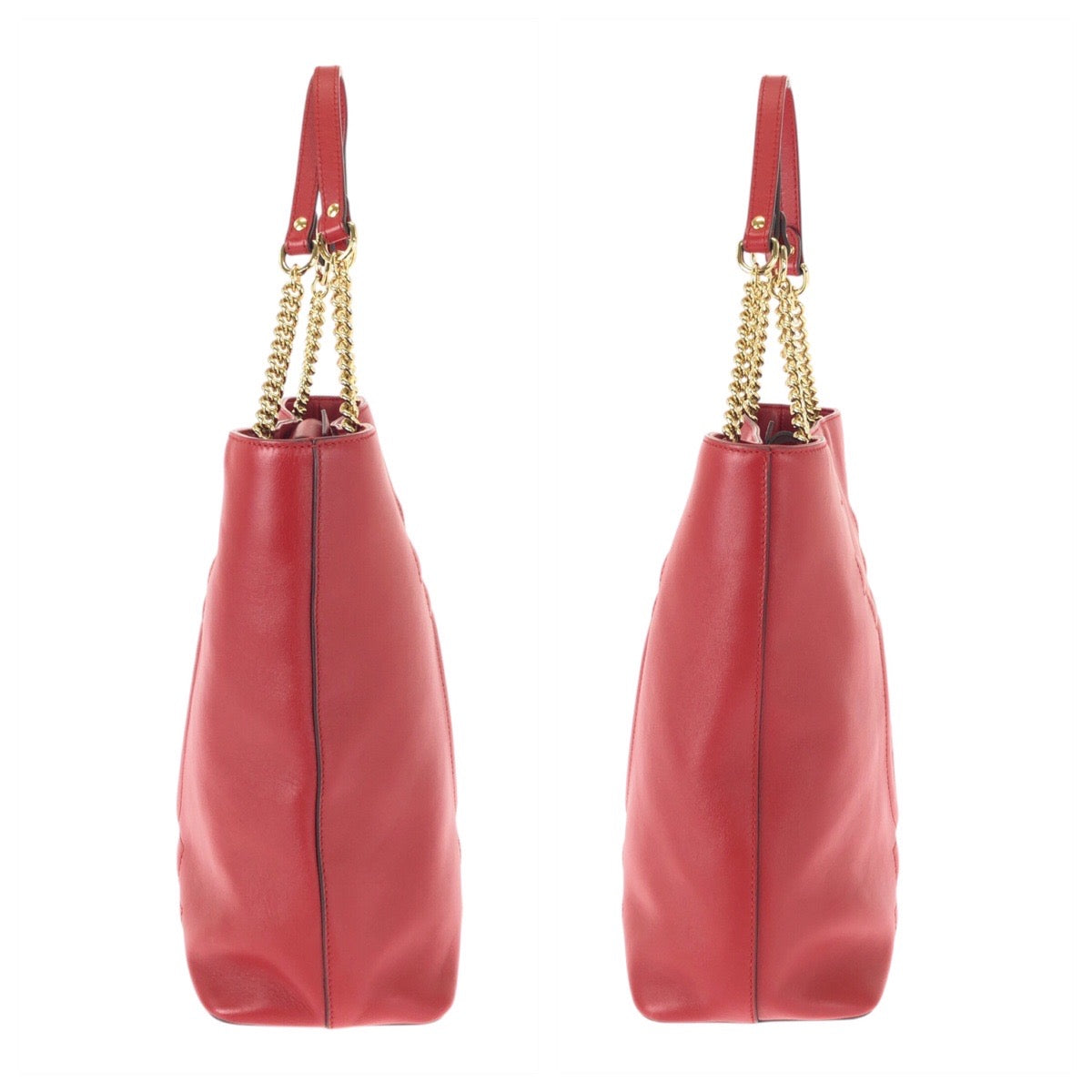 22567
GUCCI グッチ GGエンボス アポロトート レッド ゴールド金具 レザー 453561 トートバッグ ショルダーバッグ レディース A120