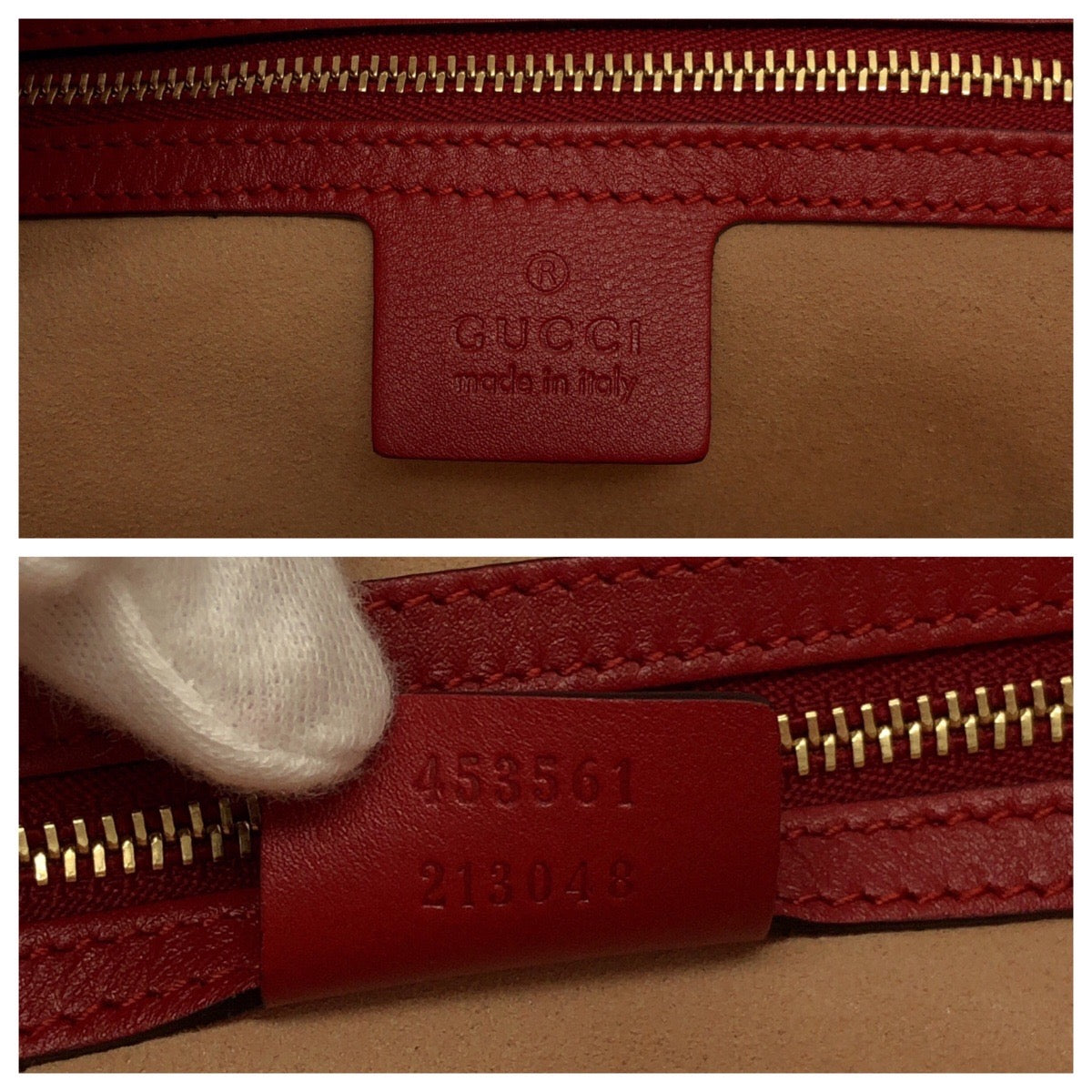 22567
GUCCI グッチ GGエンボス アポロトート レッド ゴールド金具 レザー 453561 トートバッグ ショルダーバッグ レディース A120
