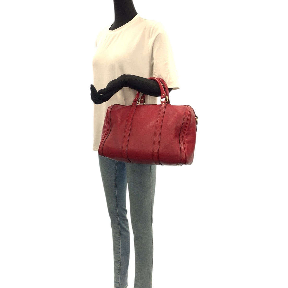 22568
GUCCI グッチ マイクログッチシマ レッド ゴールド金具 レザー 247205 ハンドバッグ ミニボストンバッグ 2way ショルダーバッグ レディース ABP64