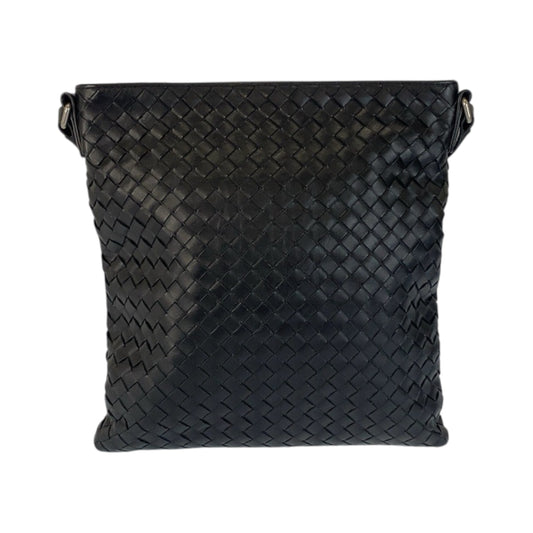 22569
BOTTEGAVENETA ボッテガヴェネタ イントレチャート ブラック 黒 シルバー金具 レザー B07913591Z ショルダーバッグ ポシェット メンズ ABP80