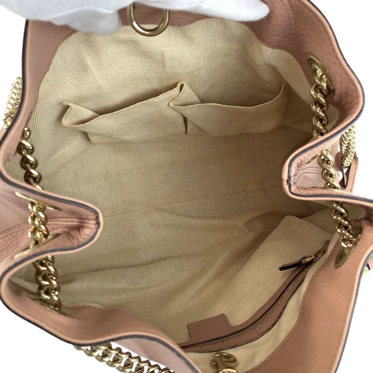 22573
GUCCI グッチ ソーホー インターロッキング ピンク ゴールド金具 レザー 308982 チェーンショルダーバッグ トートバッグ レディース ABP88