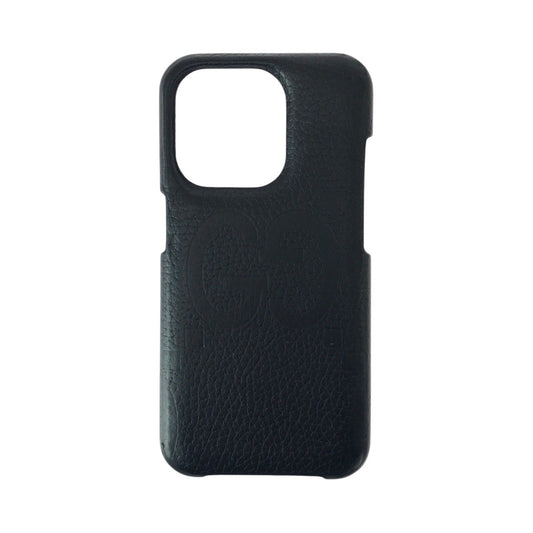 22575
GUCCI グッチ GGジャンボ ブラック 黒 レザー 760221 iPhone12Pro スマホケース 男女兼用 メンズ AB15