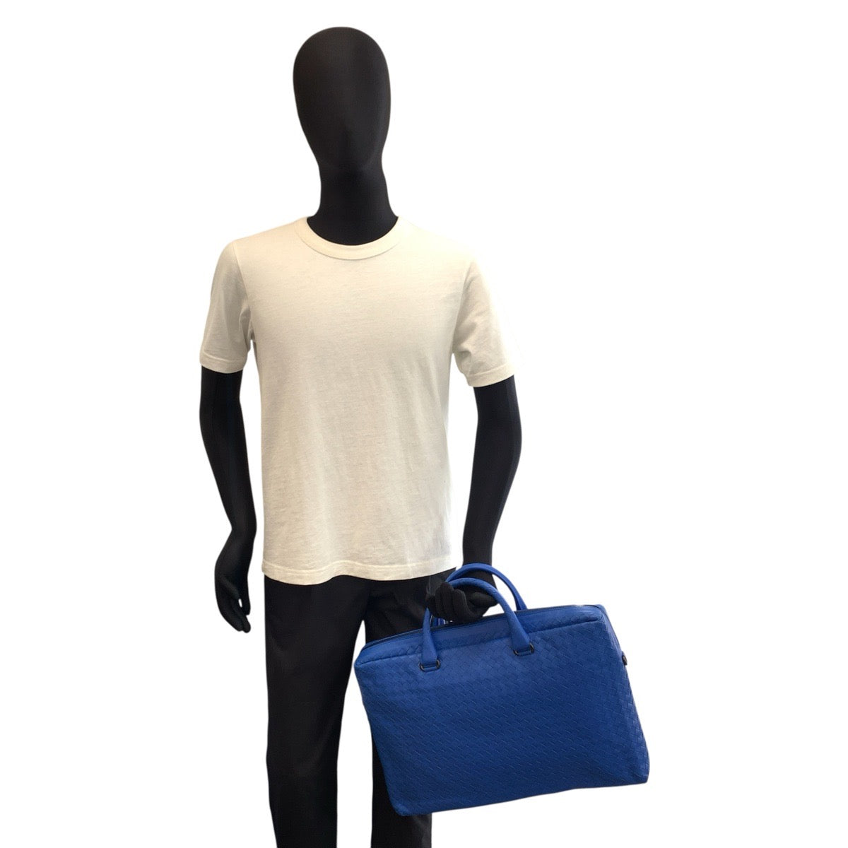 22576
BOTTEGAVENETA ボッテガヴェネタ イントレチャート ブルー レザー BO4624538H ビジネスバッグ ブリーフケース メンズ A160