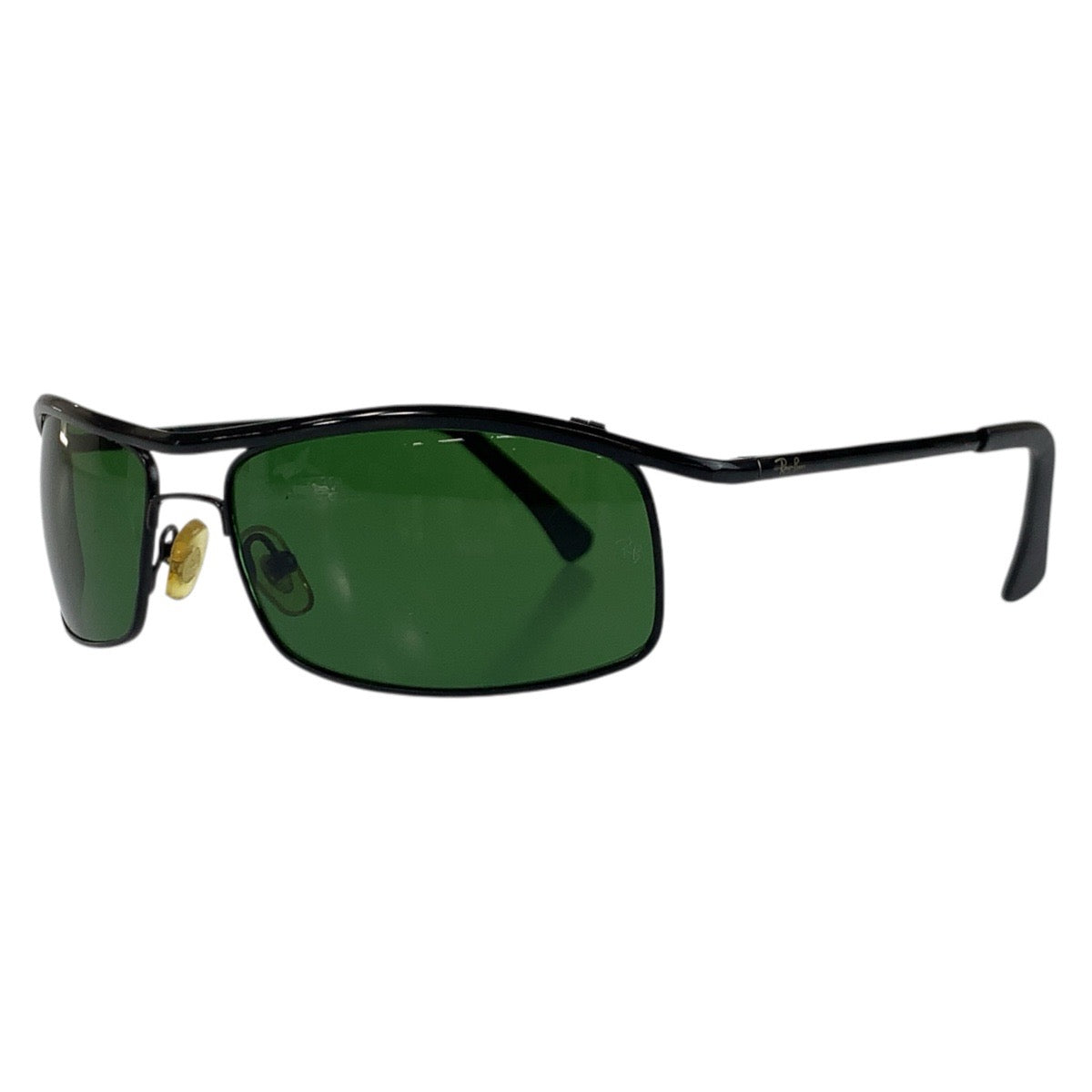 22590
Ray-Ban レイバン ブラック 黒 グリーン プラスチック RB3339 61□17-125 サングラス スクエア メンズ ABP14