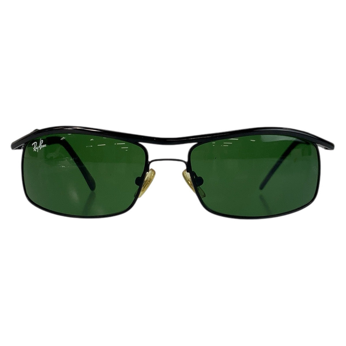 22590
Ray-Ban レイバン ブラック 黒 グリーン プラスチック RB3339 61□17-125 サングラス スクエア メンズ ABP14