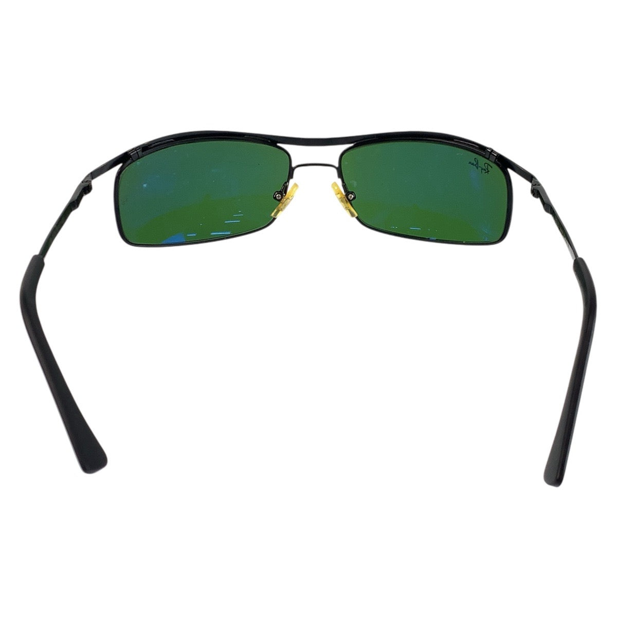 22590
Ray-Ban レイバン ブラック 黒 グリーン プラスチック RB3339 61□17-125 サングラス スクエア メンズ ABP14