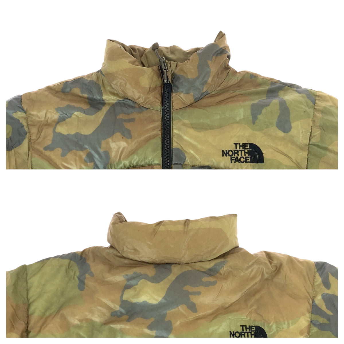 22591
THE NORTH FACE ザ ノースフェイス サミット アコンカグア カモフラ 迷彩 サイズL グリーン マルチカラー ナイロン NDW18605 ダウンジャケット アウター ナイロンジャケット メンズ AB6
