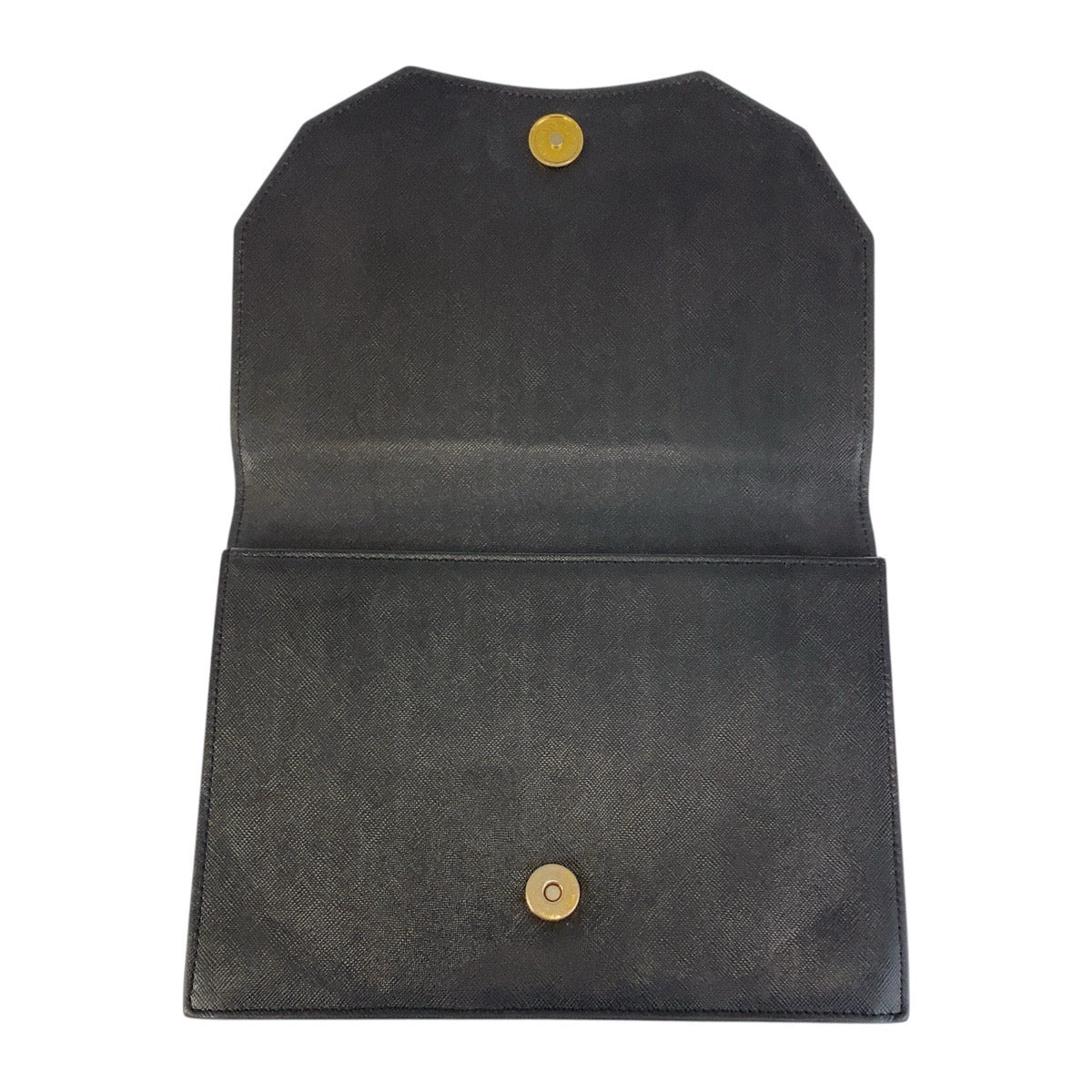 22594
YVES SAINT LAURENT イヴ サンローラン ヴィンテージ YSL ブラック 黒 ゴールド金具 レザー クラッチバッグ セカンドバッグ レディース ABP35