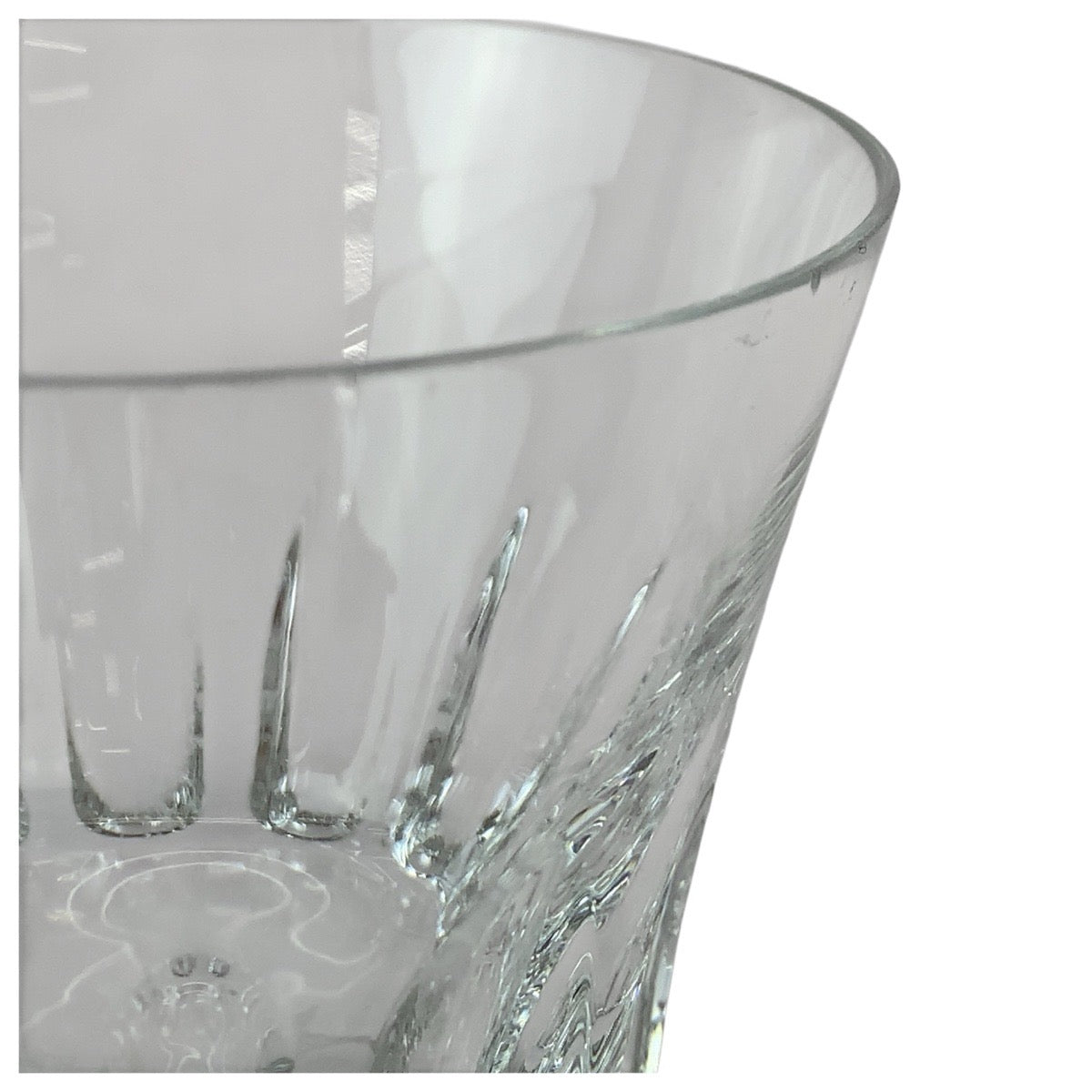 22595
Baccarat Etna Clear Crystal / Glass Tumbler Pair Rock Glasses Ladies ABP14