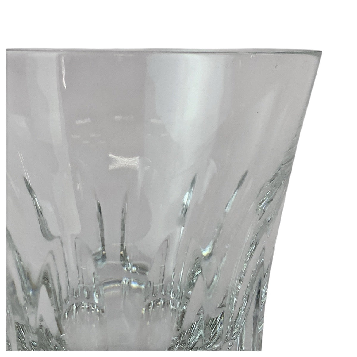22595
Baccarat Etna Clear Crystal / Glass Tumbler Pair Rock Glasses Ladies ABP14