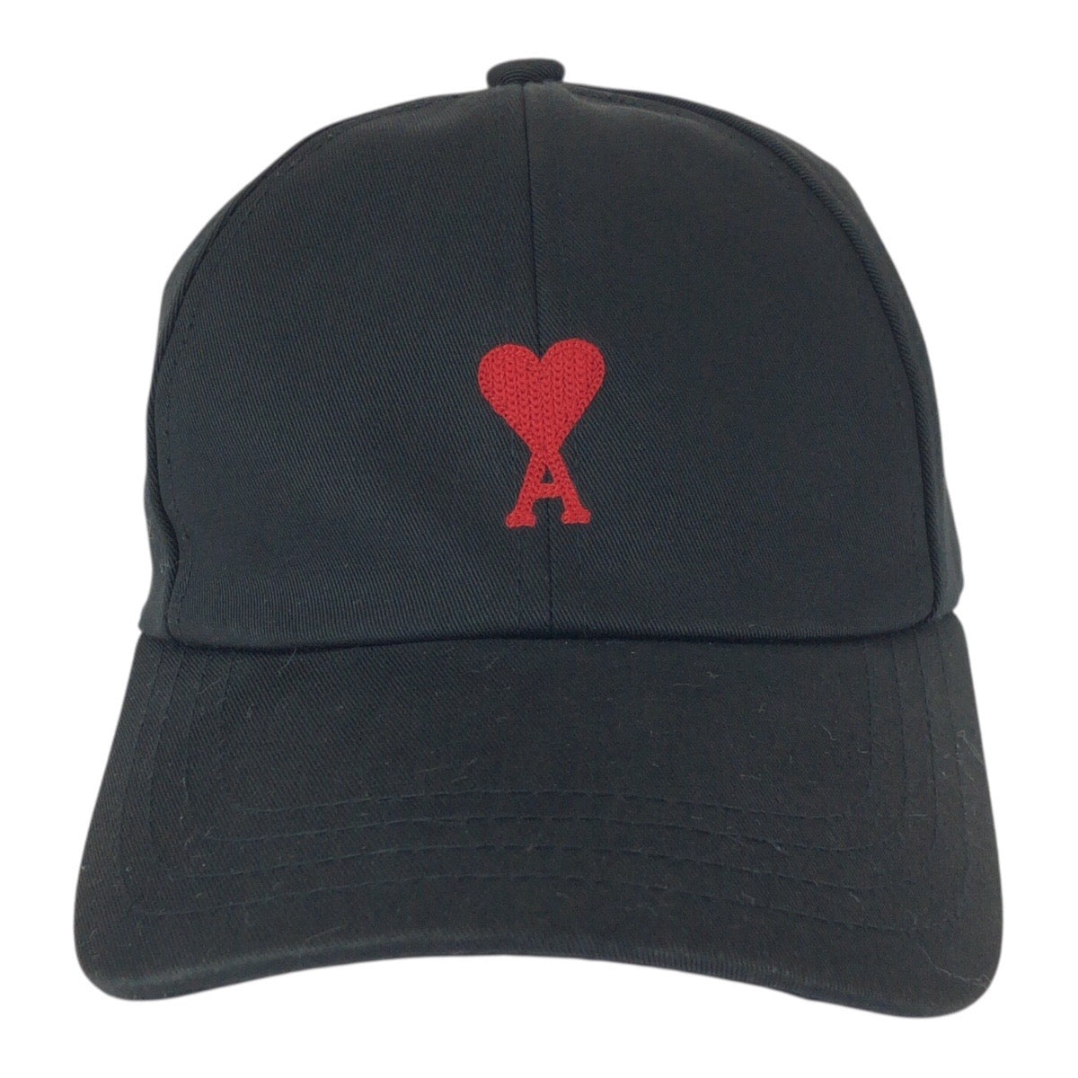 22596
AMI PARIS アミ パリス AMI DE COEUR フリーサイズ ブラック レッド シルバー金具 コットン BFUCP213.481 キャップ 帽子 男女兼用 レディース ABP14