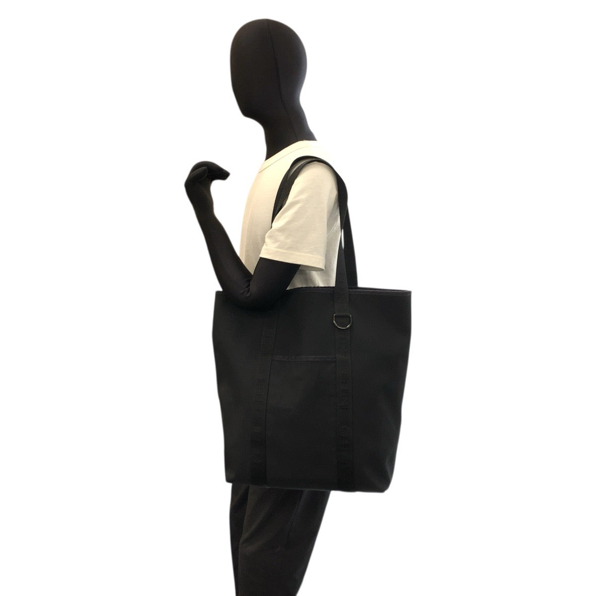 22597
CELINE セリーヌ バーティカル カバ ブラック 黒 キャンバス F-ME-3212 トートバッグ ショルダーバッグ メンズ ABP70