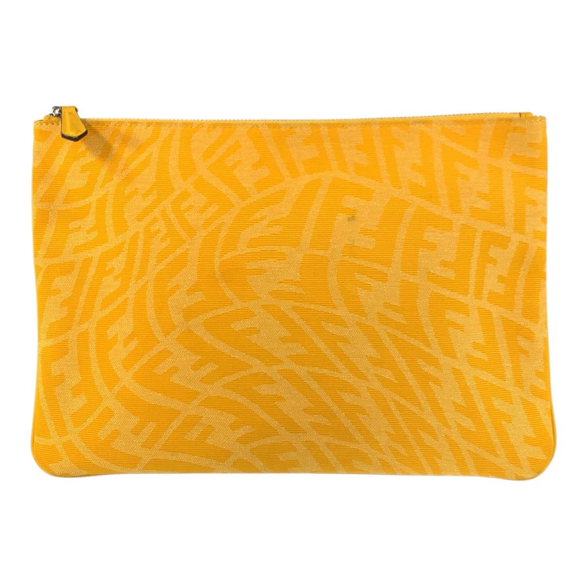 22599
FENDI フェンディ FFヴァーティゴ イエロー シルバー金具 キャンバス 7N0111 クラッチバッグ セカンドバッグ メンズ AB35