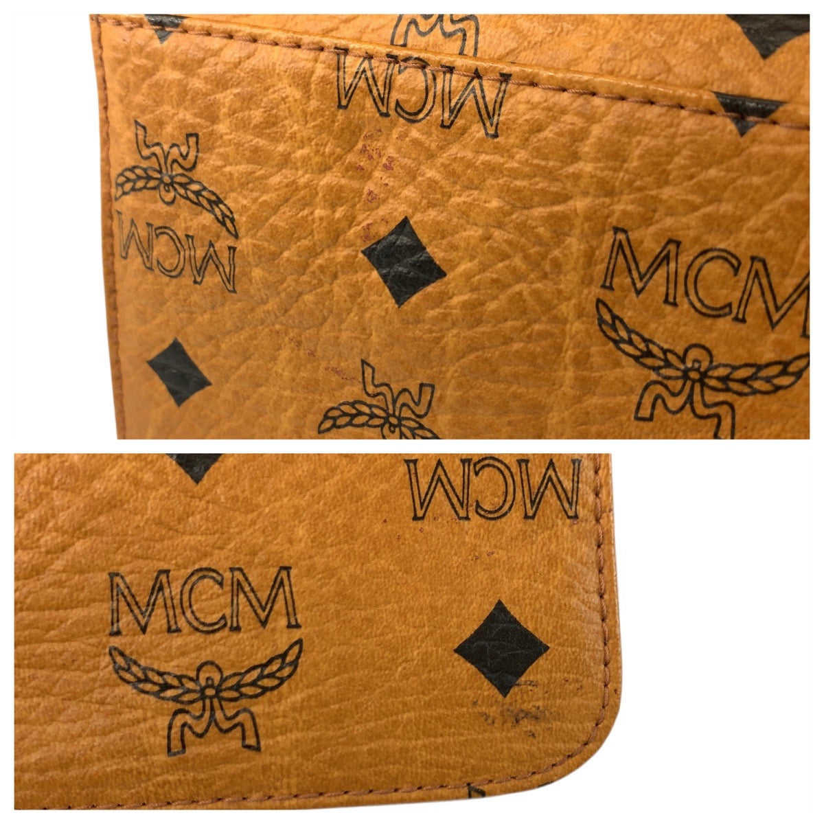 22607
MCM エム シー エム ヴィセトス ロゴグラム ブラウン ゴールド金具 レザー D2972 チェーンショルダーバッグ ハンドバッグ 2way レディース ABP28