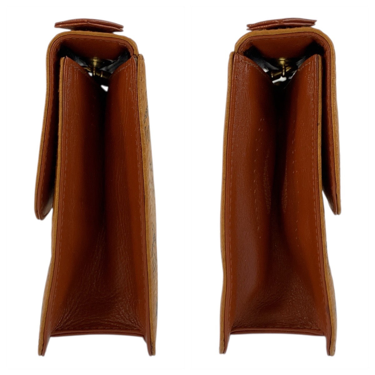 22607
MCM エム シー エム ヴィセトス ロゴグラム ブラウン ゴールド金具 レザー D2972 チェーンショルダーバッグ ハンドバッグ 2way レディース ABP28