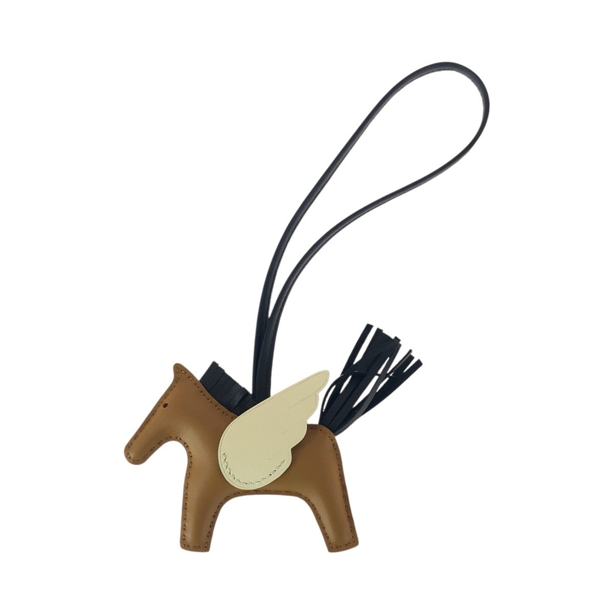 20751
HERMES エルメス ロデオ ペガサスPM チャイ クレ ノワール アニョーミロ / スイフト キーホルダー バッグチャーム K刻印 レディース S90