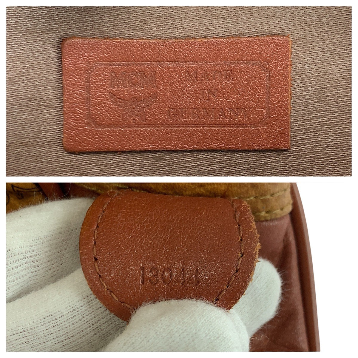22611
MCM エム シー エム ヴィンテージ ヴィセトス ブラウン キャメル ゴールド金具 PVC / レザー ショルダーバッグ ボストンバッグ レディース AB16