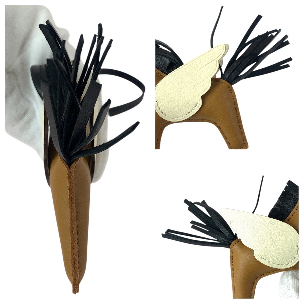 20751
HERMES エルメス ロデオ ペガサスPM チャイ クレ ノワール アニョーミロ / スイフト キーホルダー バッグチャーム K刻印 レディース S90