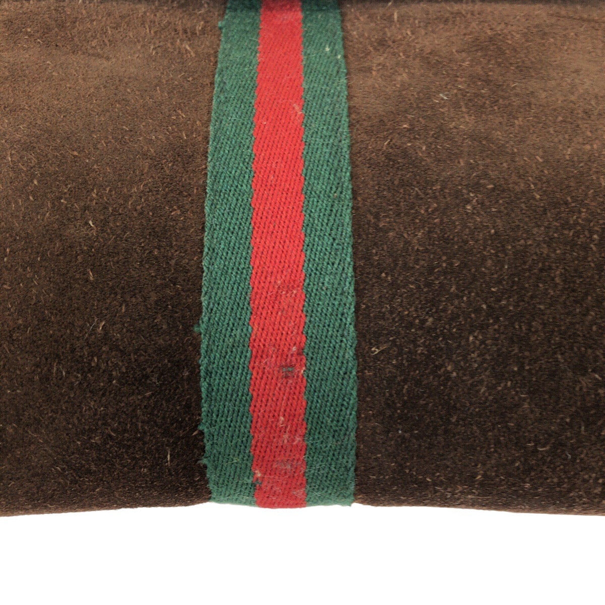 22612
GUCCI グッチ ヴィンテージ オールドグッチ シェリーライン ブラウン ゴールド金具 レザー / スエード クラッチバッグ セカンドバッグ メンズ ABP21