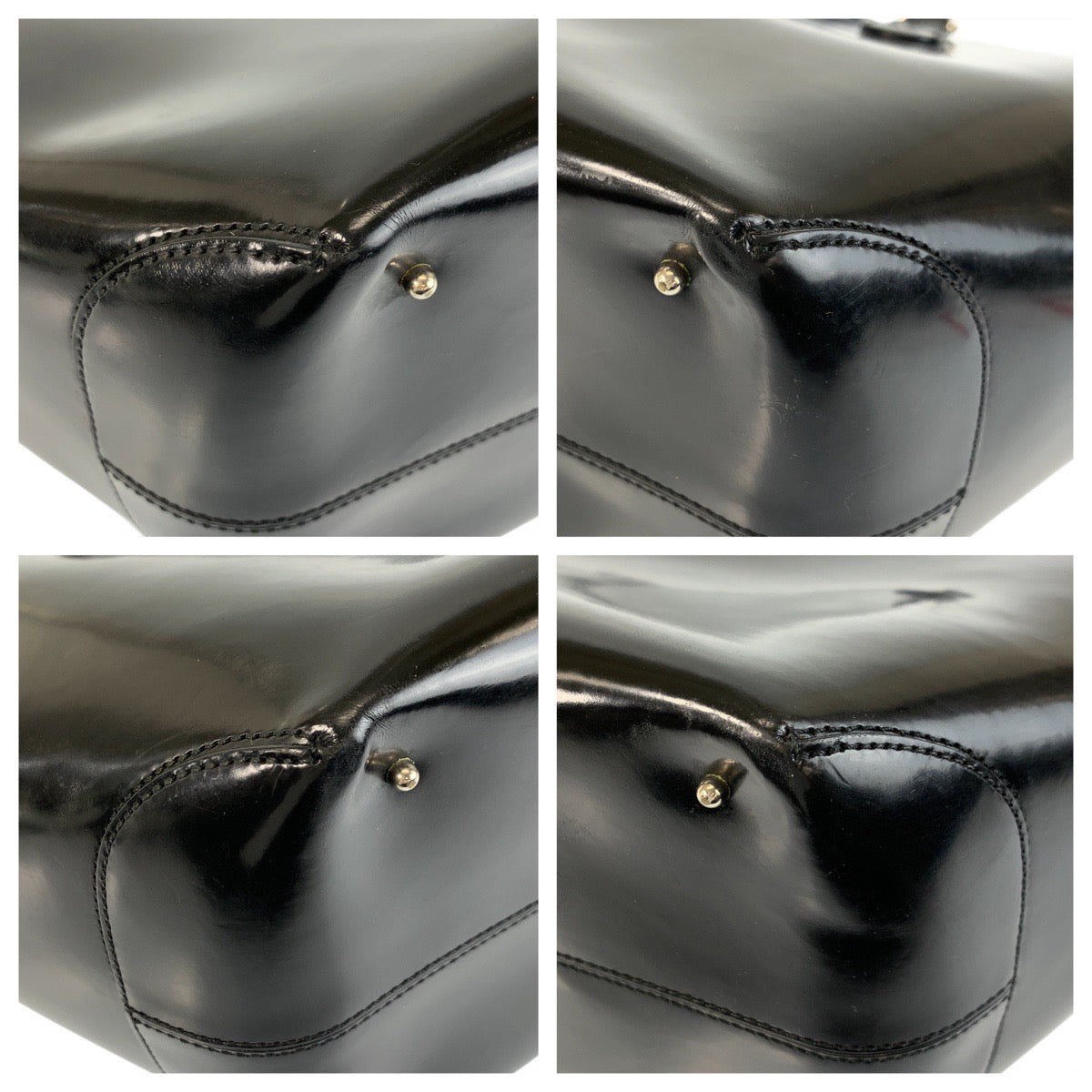 22613
TOD’S トッズ ブラック 黒 レッド シルバー金具 エナメル 8304 トートバッグ ハンドバッグ レディース AB21