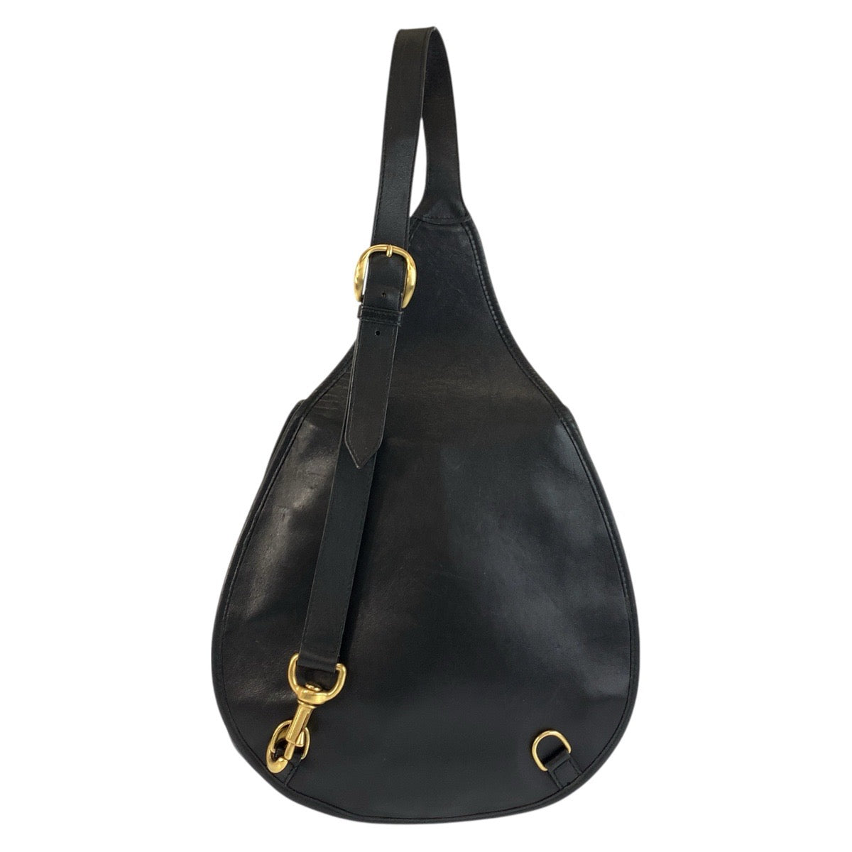 22614
GUCCI グッチ ヴィンテージ ホースビット ブラック 黒 ゴールド金具 レザー 003 2113 0034 ショルダーバッグ ボディバッグ レディース ABP42
